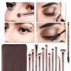 Z'OREYA Eye Makeup Brushes, 12 Pcs Professional Eye Brush Set Eyeshadow, Eyebrow, Blending, Fan, Eyelash Brushes Set With Carrying Bag(Champagne Gold)