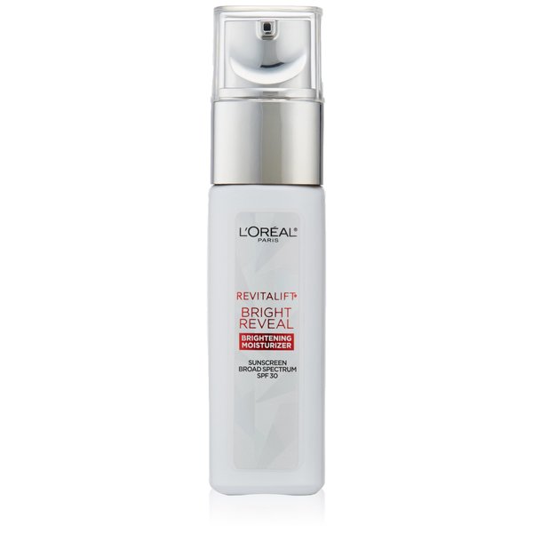 L'Oréal Paris Revitalift Bright Reveal Anti-Aging Day Cream with SPF 30 with Glycolic Acid, Vitamin C & Pro-Retinol, Reduce Wrinkles 1 fl. oz.