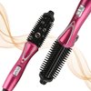Curling Iron Brush, Hair Curler Hot Brush Professional Anti-Scald Instant Heat Up Curling Wands Suitable Heated Styler Brush for Long/Short Hair (US Plug（110-240V）)
