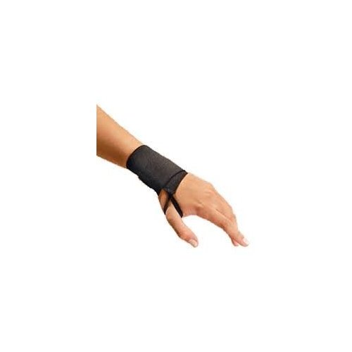 OccuNomix 3'' Black Wrist Assist Woven Elastic Amb