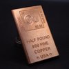 1/2 Pound Copper Bar (Flat Style) .999 Pure Bullion with Periodic Table Element Design (Half Pound) by Mint State Gold