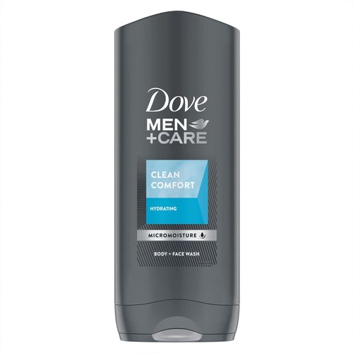 Dove Men+Care Body Wash and Face Wash for Dry Skin Clean Comfort Effectively Washes Away Bacteria While Nourishing Your Skin 13.5 oz