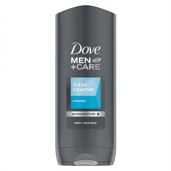 Dove Men+Care Body Wash and Face Wash for Dry Skin Clean Comfort Effectively Washes Away Bacteria While Nourishing Your Skin 13.5 oz