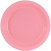 JAM Paper Round Plastic Party Plates - Medium - 9 inch - Baby Pink Pastel - 20/Pack