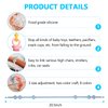SMAUTOLIFE Toy Safety Straps 4PK Stretchable Silicone Pacifier Clips Baby Toddler Teether Bottle Harness Straps for Strollers,High Chair,Shopping Cart,Cribs,Exersaucer