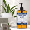 Body Prescriptions Men's Hand Soap by Crimson & Oak | Deep Cleansing Hand Soap with Pump Dispenser, Sandalwood and Mint Men's Hand Wash, Liquid Hand Soap