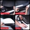 Automotive Car Door Edge Guards Door Sill Protector 5D Carbon Fiber Vinyl Wrap Film Threshold Bumper Paint Protection Strip Scuff Plate Anti-Collision Scratch Cover Universal for Most Cars 2in*33FT
