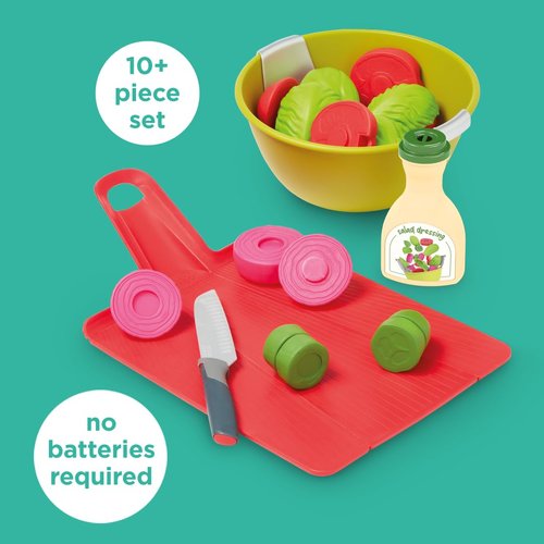 Casdon Joseph Joseph Toys - Chop2Pot - Super Safe Kitchen Playset for Kids with Foldable Chopping Board & Choppable Play Food - For Children Aged 2+