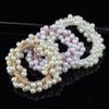 Lerjiaoor 7Pcs Elastic Thick Hair Tie Pearl Hair Scrunchies Hair Bands for Thick and Curly Hair Ponytails Perfect for Girls with Fine Hair Great Gift for Girls