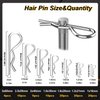 Seept 200pcs 13-Values Cotter Pin Assortment Kit 304 Stainless Steel Cotter Pins Hitch Pin Clip Tractor Cotter Pin Used for Hitch Pin Lock System, Trucks, Engine Repair in Towing Hitch Clips & Pins