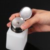 200ml Empty Pump Dispenser, Push Down Cleanser Bottle for Nail Polish and Makeup Removal, Nail Polish Makeup Cleanser Liquid Remover Bottle for Home Travel and Salon Use