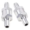 Joywayus 5/16" Fuel Non Return One Way Check Valve Petrol Diesel Aluminum (Pack of 2)