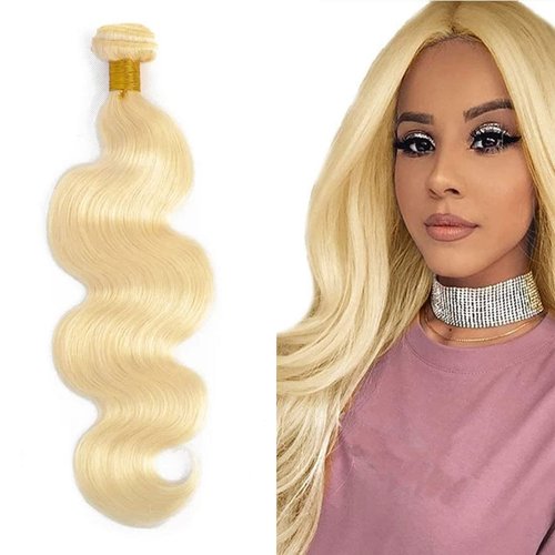 Muaowig P4/27 Straight Human Hair Bundles Highlight Brazilian Remy Hair Extensions 1 Bundles Brown And Honey Blonde Hair Bundles Hair Weaves For Women 26 Inch