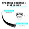 VAVALASH Cashmere Faux Mink Ellipse Flat Lashes 0.15 0.2mm C D Curl 6-17mm Soft Lightweight Classic Lash Extensions Matte Split Tip Natural Eyelash Extensions Professional Salon Use(0.15-C-10mm)