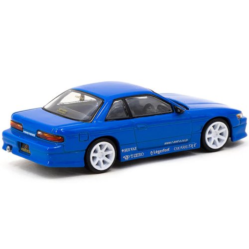 (S13) Vertex RHD (Right Hand Drive) Blue Metallic Global64 Series 1/64 Diecast Model by Tarmac Works T64G-025-BL