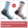 FEIDEER Men's Hiking Socks, Outdoor Sports Wicking Cushion Quarter Crew Socks for Men (3MS20203-XXL)