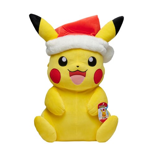 Pokémon Pikachu Holiday Plush - 24-Inch Super Soft Plush with Holiday Hat