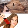 Honeydak Double Brush Boar Bristle Clamp Comb with Alligator Clips, Rat Tail Comb for Hair Styling (Red Black)