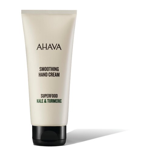 AHAVA Kale Turmeric &amp; Dead Sea Minerals Smoothing Anti Aging Hand Cream for dry &amp; cracked Skin, V...