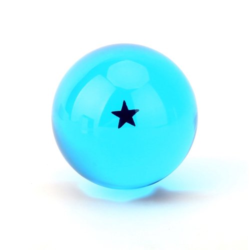 Viru Children Toy Crystal Glass Ball Stars，Anime Collectibles New Gift Box Set of 7Pcs 43Mm/1.7 in Diameter