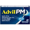 Advil PM Pain Reliever and Nighttime Sleep Aid, Pain Medicine with Ibuprofen for Pain Relief and Diphenhydramine Citrate for a Sleep Aid - 40 Coated Caplets