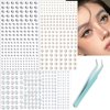 NOOEPC 660Pcs Resin Face Gems Hair Gems, 3/4/5/6 mm DIY Self-Adhesive Rhinestones, Pearl/Clear Rhinestone/Ab Rhinestone for Makeup, Crafts