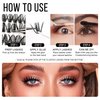 Hermosa Roseville Radiance imPRESS False False Eyelashes, Vegan Mink Eyelashes with 54 Clusters, 100% Handmade Faux Mink Materials with Natural Looking and Black Cotton Band, Easy Apply HMFD21