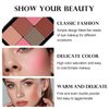 HOSAILY 12 Colors Cream Blush Palette Matte Blush Contour and Highlight Blush Palette Waterproof and Long Lasting Blush Cream Makeup Palette