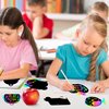 WATINC 60pcs Back to School Scratch Art for Kids, Paper Scratch Off Cards Craft Kit, Pencil Bus Bag Magic Color Bookmarks Party Favors, School Classroom Appreciation Activity DIY Project