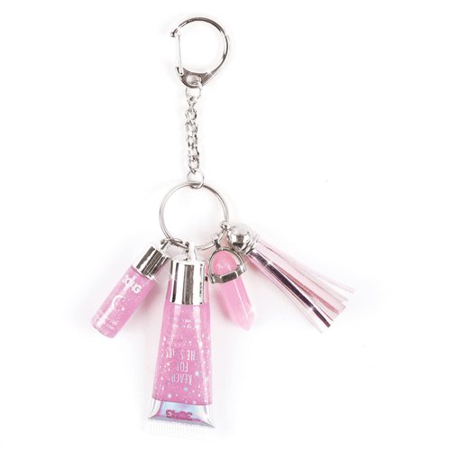 3C4G Celestial Keychain Lip Gloss, Berry Flavor, Lovely Lavender Tint with a Shimmery Finish, for Ages 8 and up by Make It Real