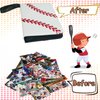 Card Binder 400 Pockets, Trading Card Binder with Sleeves, Baseball Card Binder, Trading Card Albums Sports Card Binder Collectible Fits 400 Cards with 50 Removable Sleeves