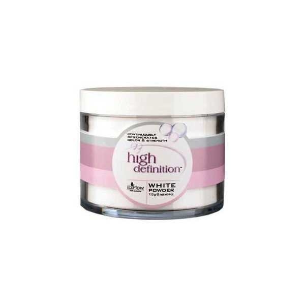 EZ Flow High Definition Powder False Nails, White, 4 Ounce
