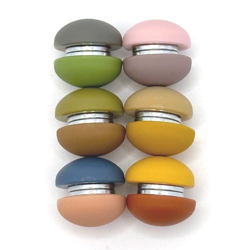 KROYSEA 12PCS Strong Fridge Magnets, Colorful Decorative Matte Refrigerator Magnets, Cute Whiteboard Magnets, for Office Cabinets and Dishwasher