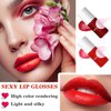 WYBLZPXZ 2 Colors Wine Lip Tint,Liquid Wine Lipstick,Wine Tint Lip Stain,Matte Long Lasting Waterproof Lip Gloss Set for Creating Natural Moisturizing Lip Makeup