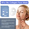 TTYRBF 4PCS Bio Collagen Face Mask,Collagen Mask,Collagen Mask Glass Skin,Deep Collagen Mask