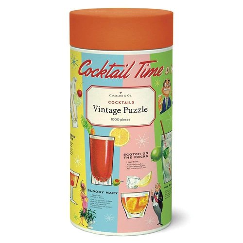 Cavallini 1000 Piece Puzzle, Cocktails