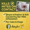 Happy Jack Mitex Ear Mites Treatment for Cats & Dogs, Itchy Ear Relief for Dogs, Mite Medicine for Cats, (1oz)