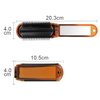 Ancable Folding Hair Brush with Mirror Compact Pocket Size for Travel Car Gym Bag Purse