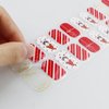 JMEOWIO Gel Nail Stickers Christmas Cute Glitter Semi Cured Gel Nail Strips Wraps UV/LED Nail Supplies Nail Art Design Decoration Accessories