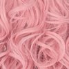 Girls Long Pink Wave Wig with Barrette Halloween Cosplay Party Costume Wig