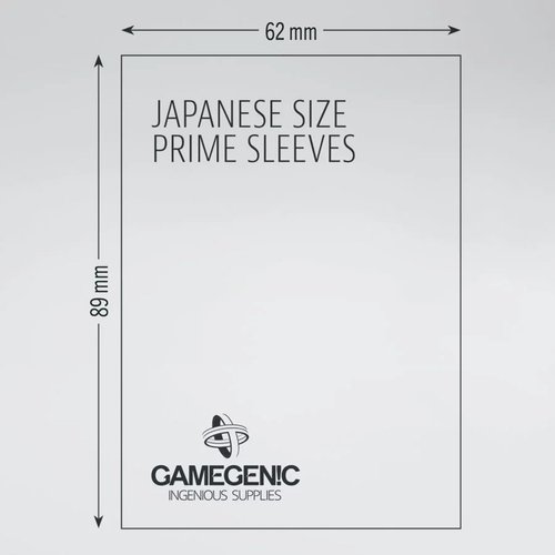 Asmodee Prime Japanese Size Card Sleeves | 60 Pack of 62 mm by 89 mm Card Sleeves | Premium Quality Card Game Holder | Use with TCG and LCG Games | Blue Color | Made by Gamegenic