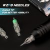 WZPB Tattoo Cartridge Needles - 40Pcs Mixed Size Tattoo Needles 1203RL 1205RL 1205RS 1207RS 0.35mm Professional Needles Round Line Shader for Beginners or Artists