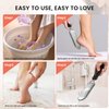 BEZOX Foot Scrubber for Dead Skin - Stainless Steel Heel Callus Foot File for Efficient Callus Removal - Foot Scraper Rasp for Smooth Feet (Dark)