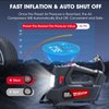 Air Compressor Tire Inflator Portable Air Pump DC 12V Auto Tire Pump with Digital Pressure Gauge,150PSI with Emergency LED Light for Car Tires, Motorcycle, Bicycle and Other Inflatables