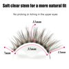 Wffenhefragrance Brown Artificial Mink Eyelashes - Fluffy Wispy Lashes 7 Pairs|Natural Look,Contact Lens Friendly,Easy to Apply & Reusable|Perfect for Daily Wear,Parties & Special Events|7-11-13mm