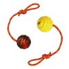 Nevperish K9 Training Ball with Rope Exercise and Reward Toy for Dogs Indestructible Dog Toy Ball with Handle for Training Pull Throw Toy tug Toy Dogs Fetch Toys Belgian Malinois Gifts
