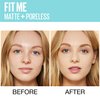 Maybelline Fit Me Matte + Poreless Liquid Foundation Makeup, Ivory, 2 COUNT Oil-Free Foundation