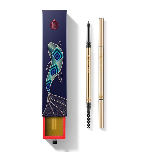ZEESEA [Palace Identity] Round Eyebrow Pencil,Makeup Infallible Long-Lasting Eyebrow pencil, Ultra-Fine Felt Tip, Dark Brown