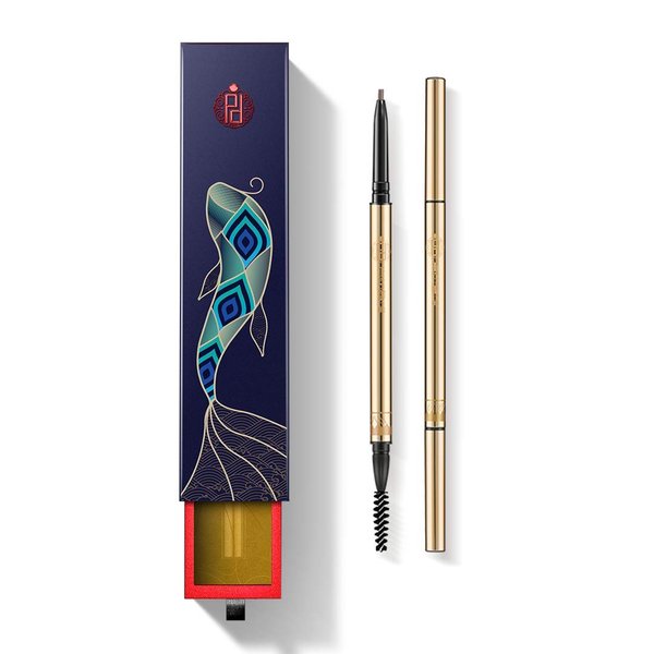 ZEESEA [Palace Identity] Round Eyebrow Pencil,Makeup Infallible Long-Lasting Eyebrow pencil, Ultra-Fine Felt Tip, Dark Brown