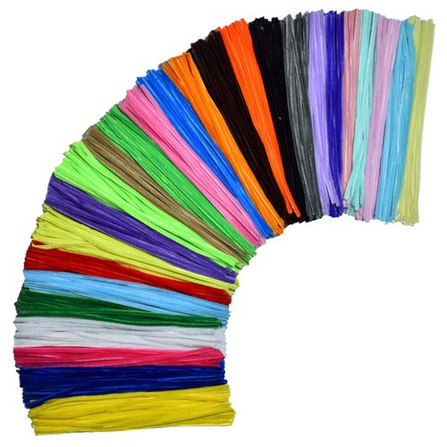 Multicolored Craft Pipe Cleaners Chenille Stems (300 Pieces) 26 Colors for DIY Creative Art Decorations (0.24 x 12 Inch)